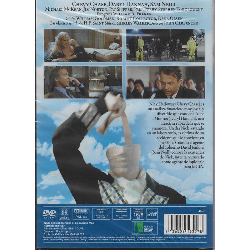 Memorias De Un Hombre Invisible Dvd 1975 image number null