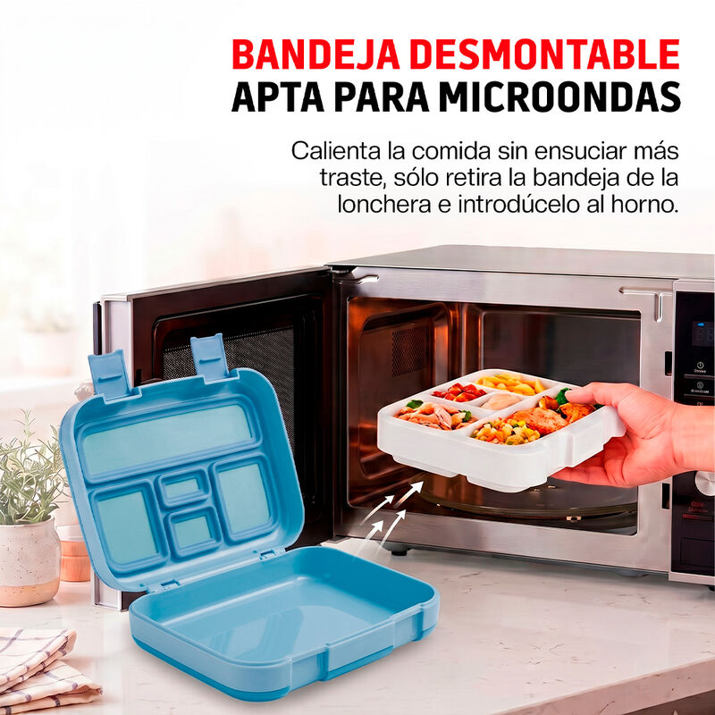 Lonchera para Ni&ntilde;os Bento Box de 5 Divisiones d... image number null