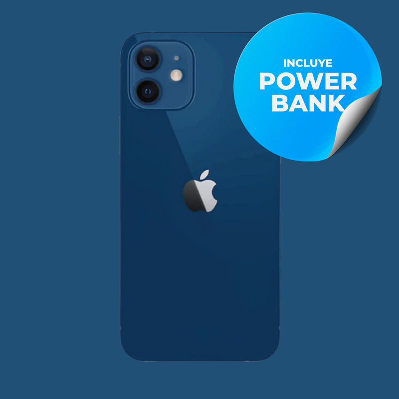 Iphone 12 Reacondicionado 64Gb Azul + Power Ban... image number null