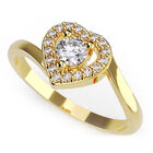 Anillo de Compromiso en Oro Amarillo 10K con Circonia -  Talla:8.5/ A25-10Y-CZ-85