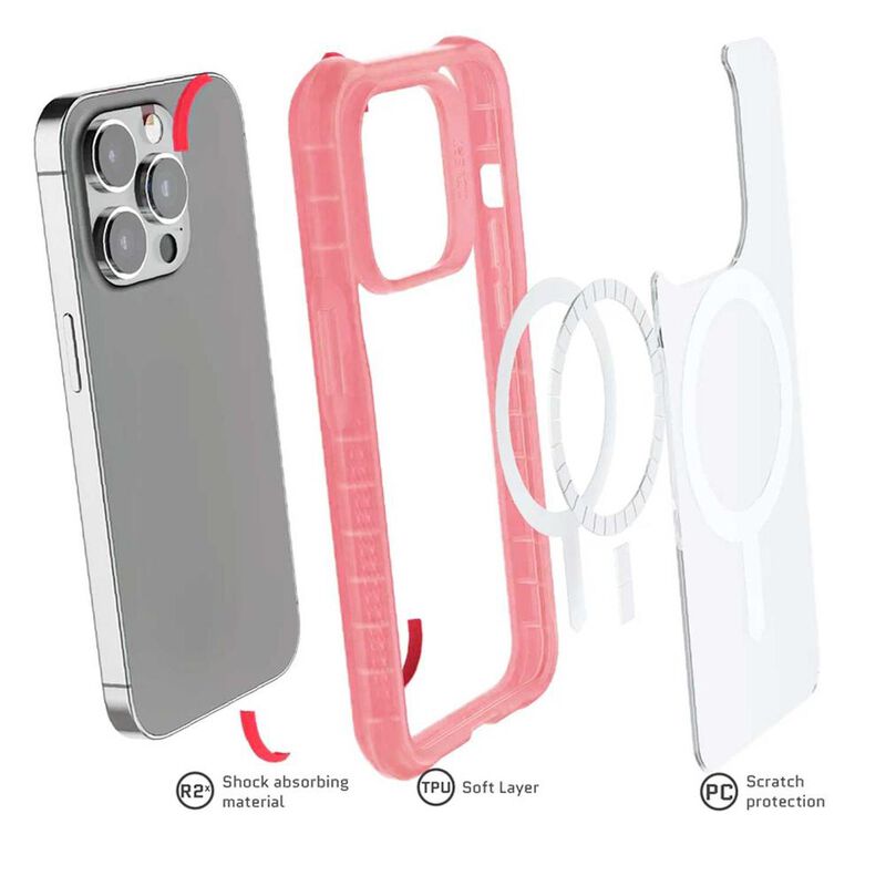 Funda GHOSTEK Covert para iPhone 14 PRO Rosa Tr... image number null