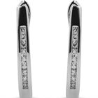 Arracadas Oro Blanco 10k Diamante 12 Mm | Joyer&iacute;as Bizzarro