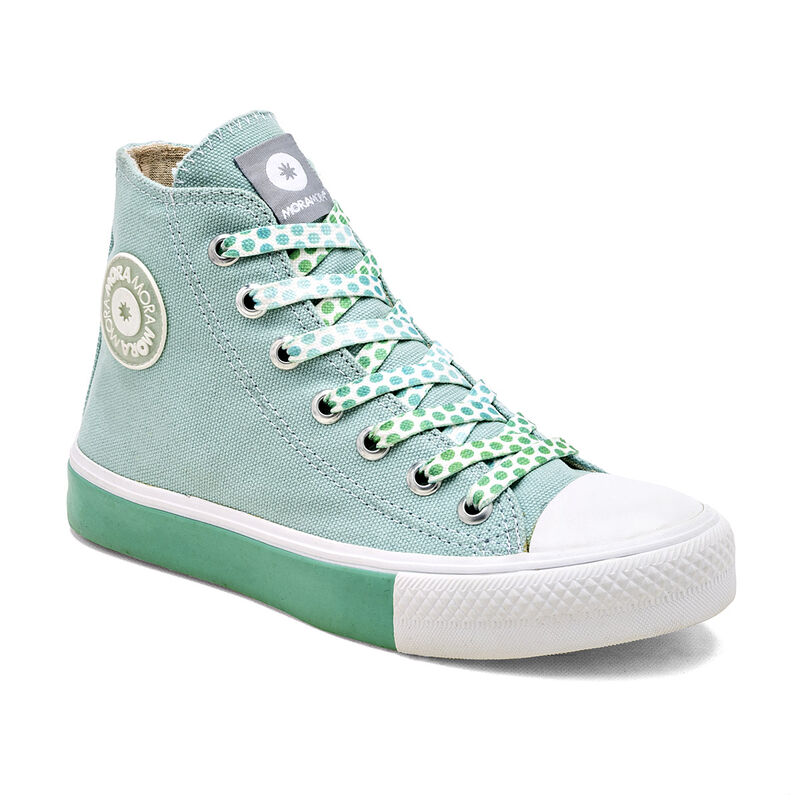 Moramora Tenis urbano para mujer verde blanco image number null