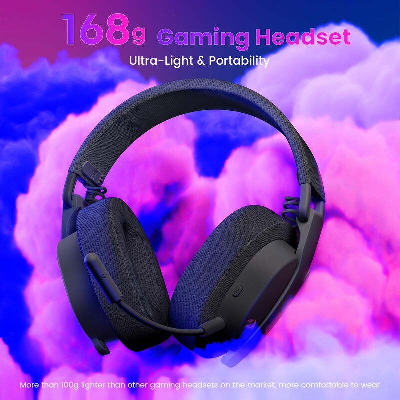 Auriculares Inal&aacute;mbricos Para Juegos Redragon H... image number null