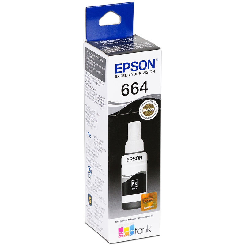 Botella de Tinta Negra Epson T664 image number null