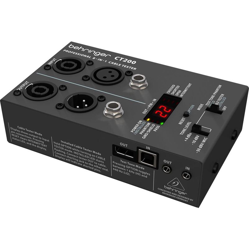 Probador de Cables Behringer CT-200 color negro image number null