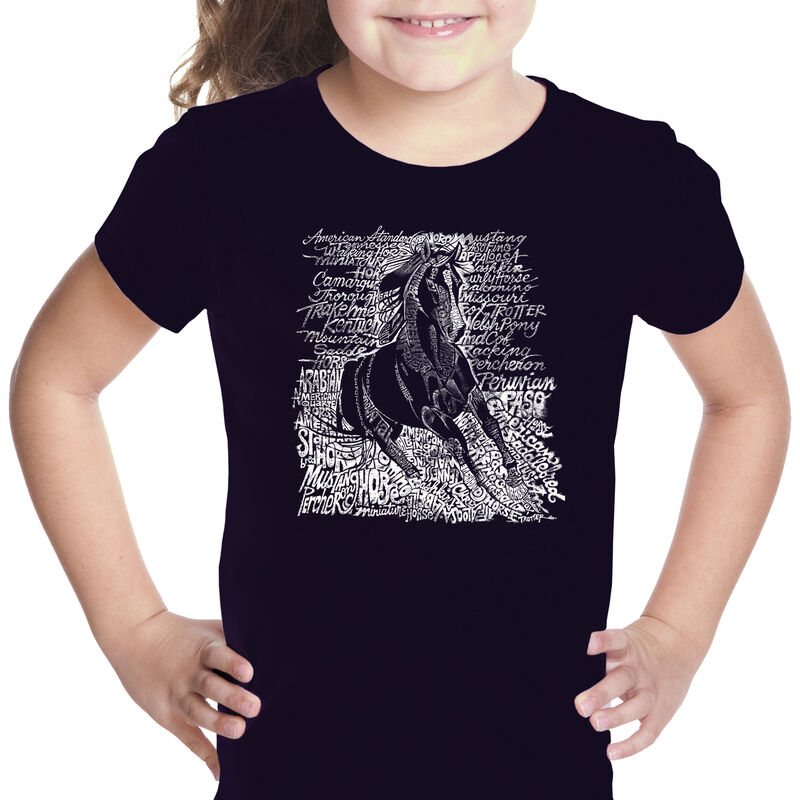 Camiseta Word Art Para Ni&ntilde;a - Razas Populares d... image number null