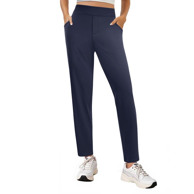 Pantalones Copyleaf L Azul Marino Cintura Alta image number null