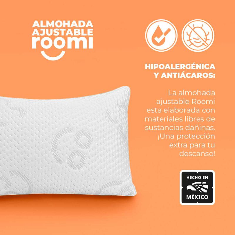 Almohada Roomi 4 Pack Relleno De Memory Foam Al... image number null