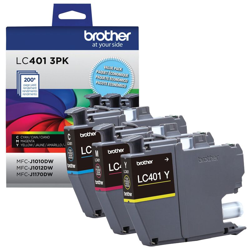 Cartuchos De Tinta Brother Lc401 Originales De ... image number null