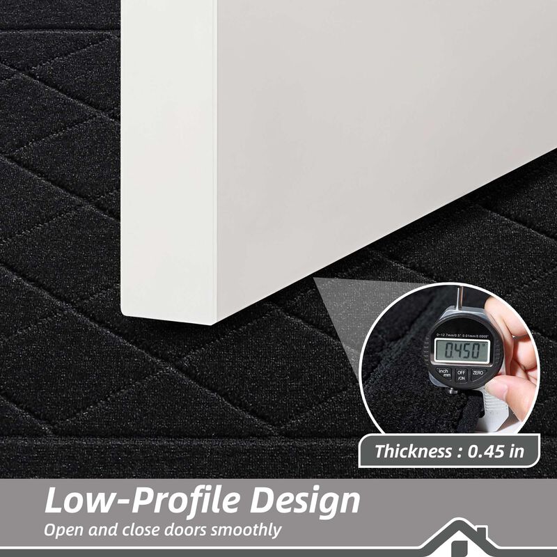 Felpudo Beqhause 81 cm X 122 cm Negro Antidesli... image number null