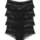 Ropa Interior Victoria's Secret Lace Cheeky Para Mujer Negra M