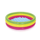 Alberca Inflable Infantil De Arco&iacute;ris 3 Aros Chica Bestway Multicolor