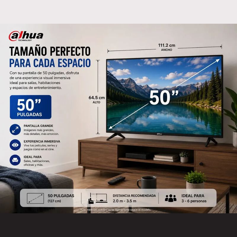 Pantalla Dahua 50 Smart Tv 4k Uhd Android Wifi ... image number null