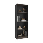 Librero Home Wengue Con Cuatro Entrepa&ntilde;os Virtual Muebles