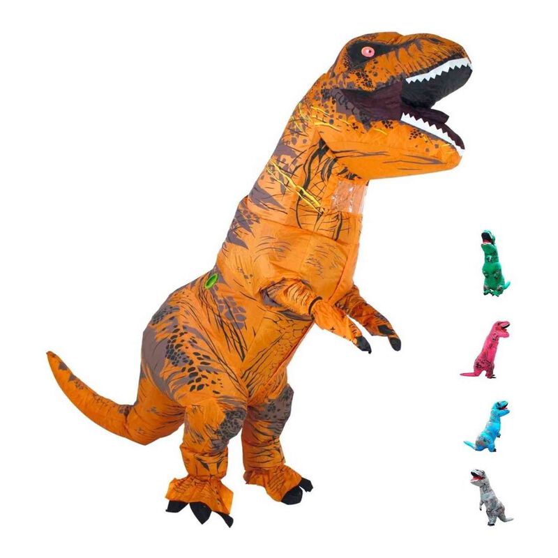Disfraz Dinosaurio Traje Inflable T-rex Jurasic... image number null