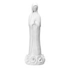 Figura de la Virgen María en Cerámica Blanca