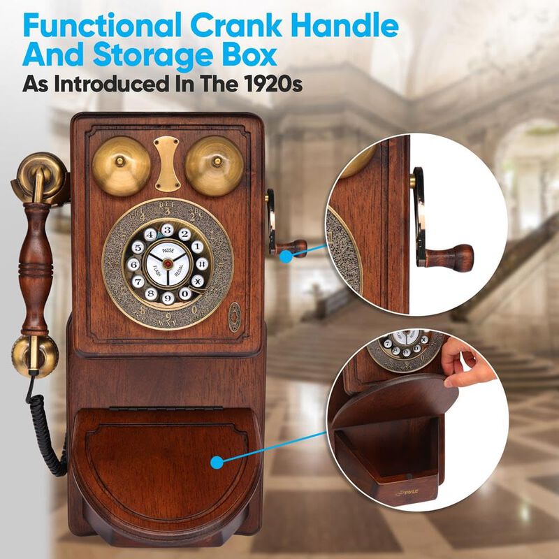 Soporte De Pared Cl&aacute;sico Vintage Con Cable Pyle... image number null