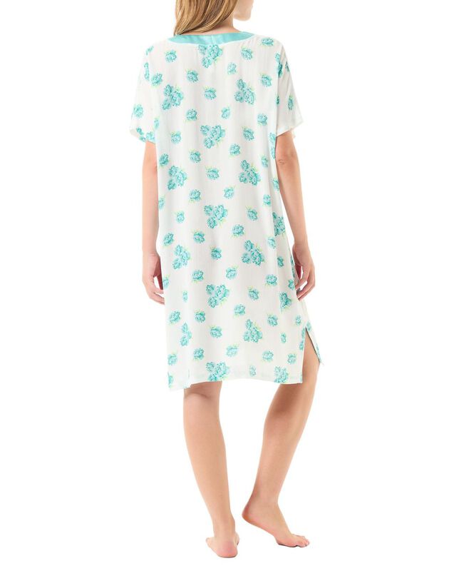 Camis&oacute;n de Flores Turquesa image number null