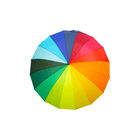 Paraguas Sombrilla Semiautom&aacute;tica Arco&iacute;ris Tela Repelente Multicolor