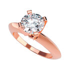 Anillo de Compromiso de 14K con Diamante de Laboratorio 0.20 CT F VS1 Talla 8.5 ORO ROSA 14K &ndash; / M23-20-14R-LG-85