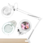 Lupa con Luz LED Aumento 5x Brazo Articulado para Escritorio, Redlemon, Blanca, 83866