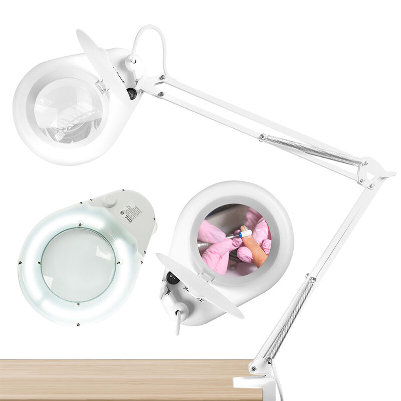 Lupa con Luz LED Aumento 5x Brazo Articulado pa... image number null