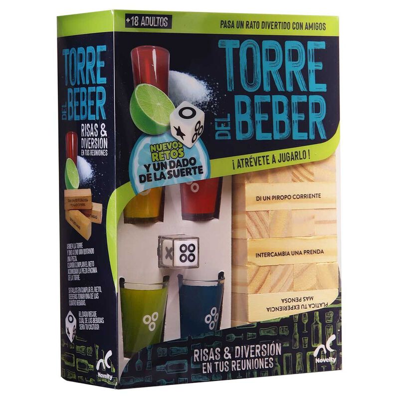 Juego de Mesa Torre del Beber Fiesta y 4 Shots image number null