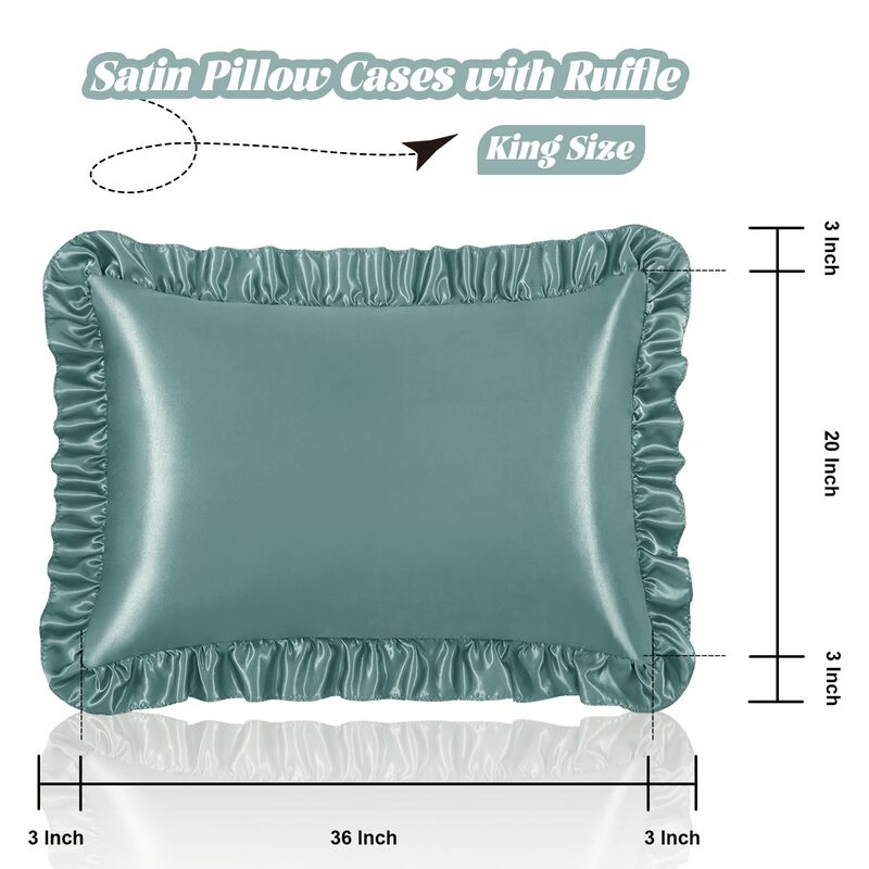 Juego De 2 Fundas De Almohada Homiest Tama&ntilde;o Ki... image number null