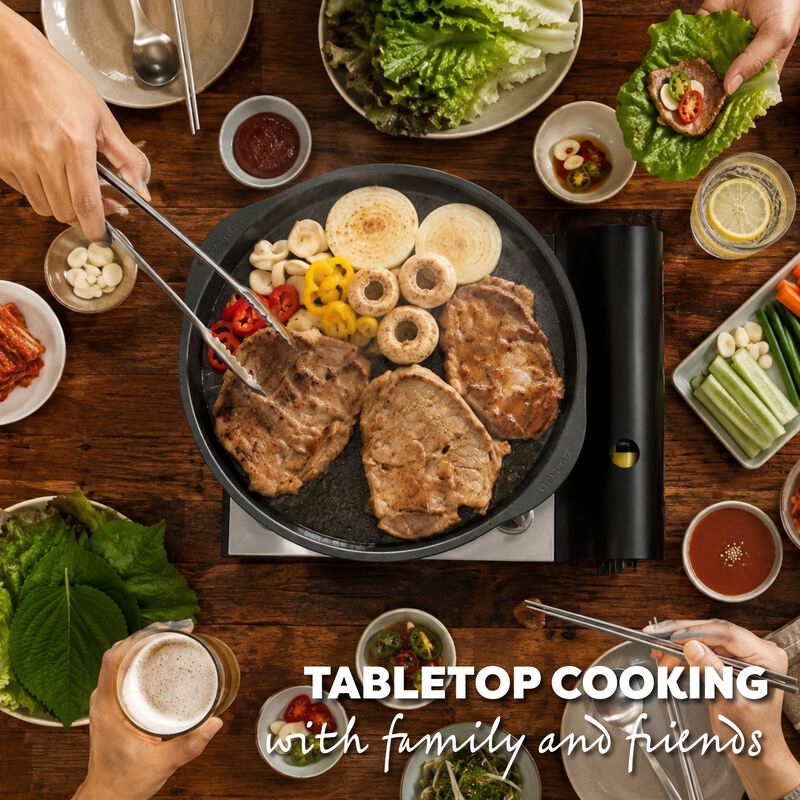 Plancha Grill Techef Kbbq Antiadherente Negra image number null