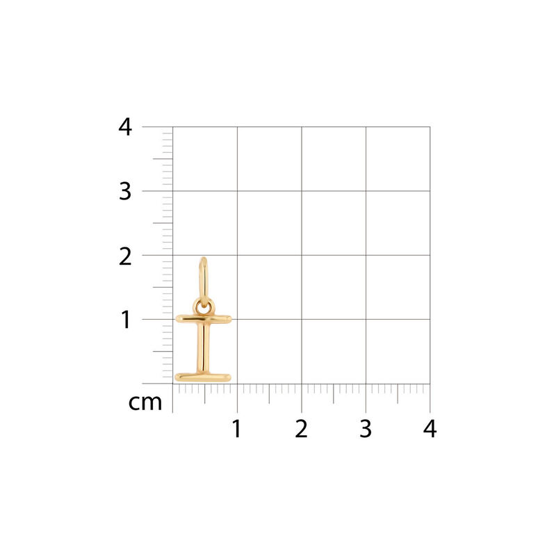 Dije De Oro Amarillo De 10K (Letra I) Sin Caden... image number null