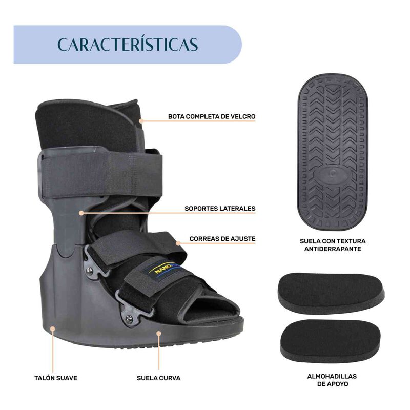 Bota Ortopedica Corta InM&oacute;vilizador Tobillo Fer... image number null