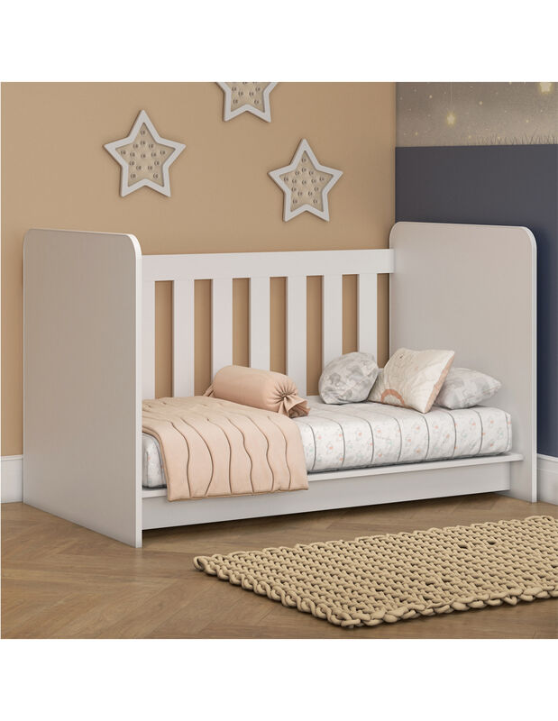 Cuna Cama Convertible 4 En 1 Blanca Multifuncio... image number null