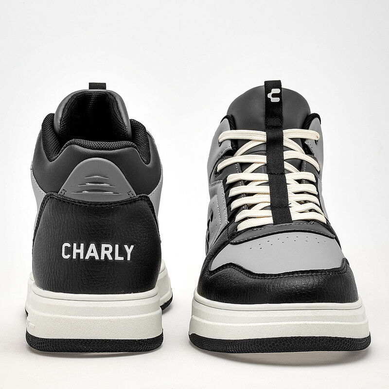 Charly Tenis urbano para hombre. Gris negro image number null