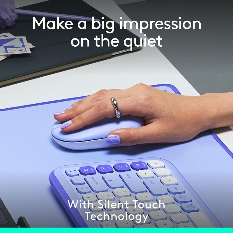 Rat&oacute;n Logitech Pop Compact Port&aacute;til Bluetooth L... image number null
