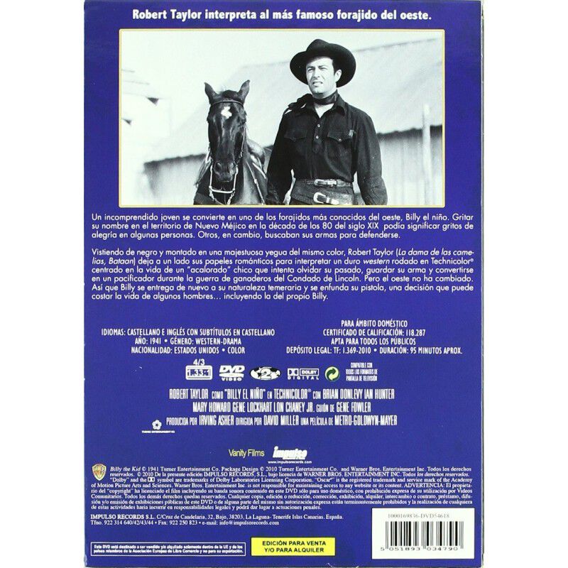 Billy El Ni&ntilde;o (warner) [dvd] image number null