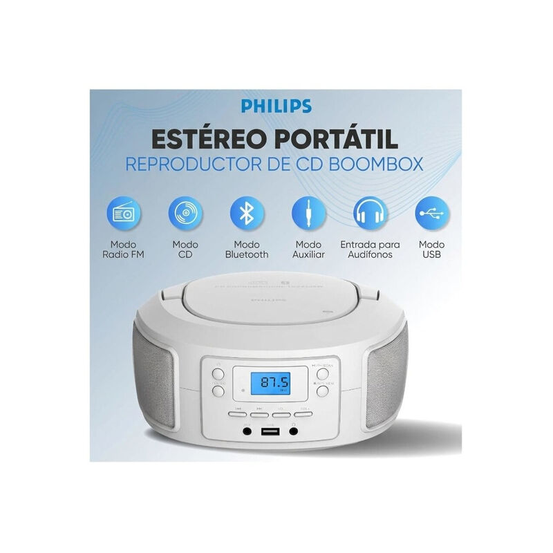 Grabadora Reproductor Cd/mp3 Bluetooth Philips ... image number null