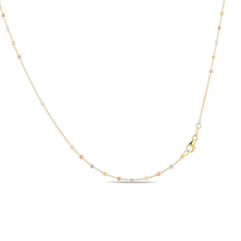 Rosario Oro Florentino 14k 2mm 60+10 Cm image number null