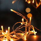 Cortina serie de luces 400 Led Focos Amarilla calida 3M x 1.5 M