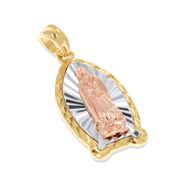 Medalla De La Virgen De Guadalupe Oro Florentin... image number null