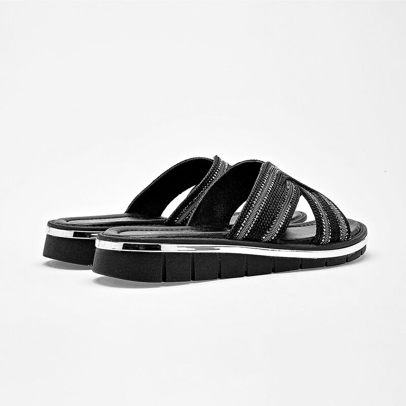 Been Class sandalia piso para mujer negro cod 1... image number null