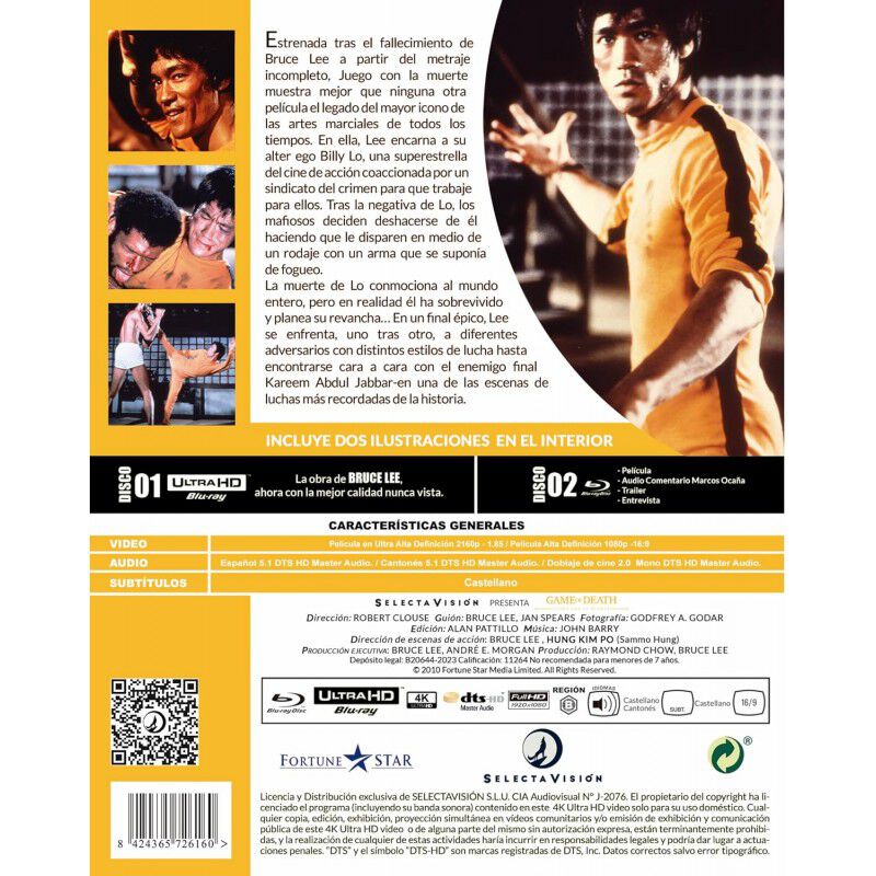 Juego Con La Muerte - Edici&oacute;n 4k Ultra Hd [blu-... image number null