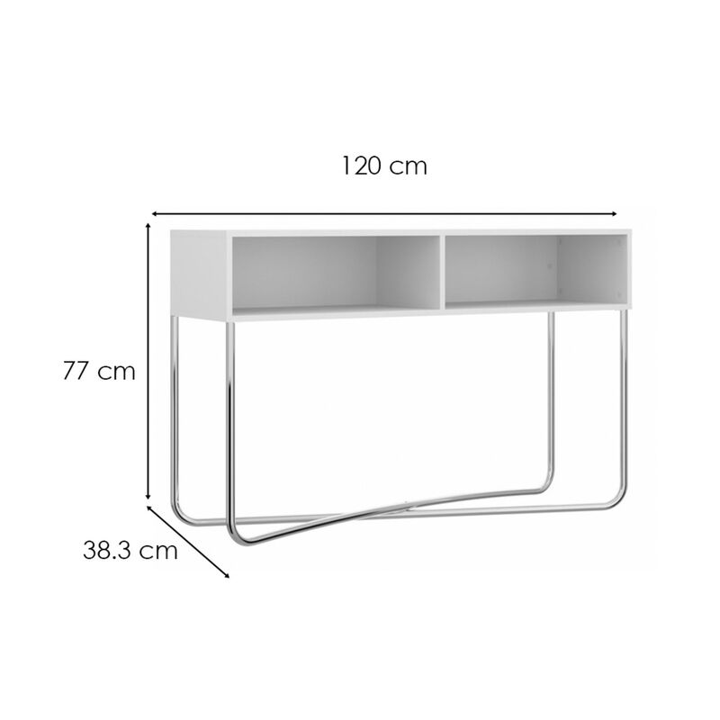 Aparador Credenza Bufetera 1273 Blanco Cromado image number null