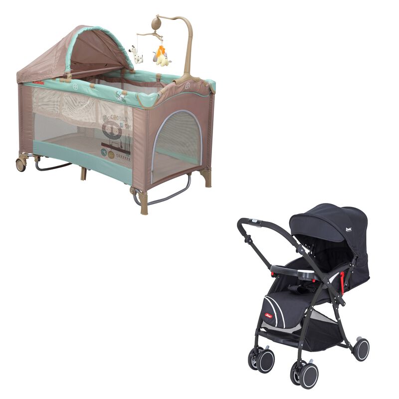 Combo Carriola Lu Negra y Corral Dreams Verde A... image number null