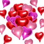 Globos De Foil Coraz&oacute;n 25 cm Nfvjfxz - Pack De 50 Unidades