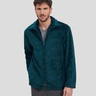 Bata de Hombre con Cremallera en Cuadros Verdes Verde