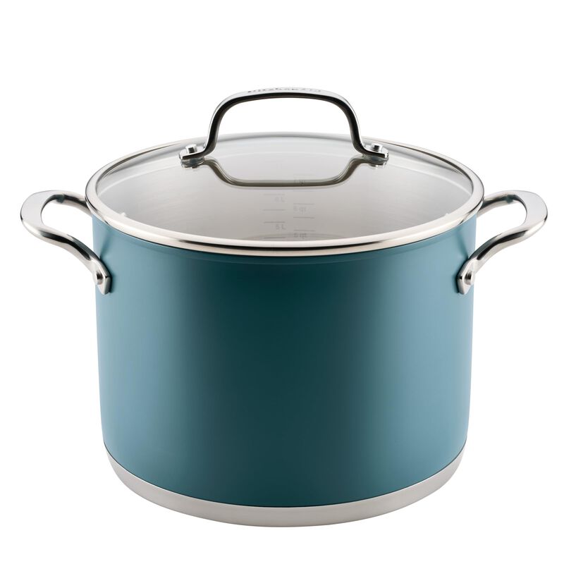 Cacerola KitchenAid 7,5 L Agave Blue para Induc... image number null