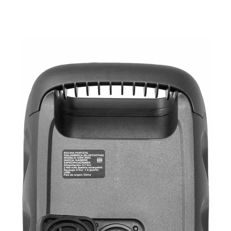 Bocina recargable KSR 2x3&rdquo; Kaiser con Bluetooth... image number null