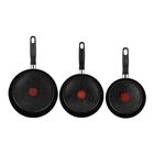 Juego de Sartenes T-Fal 0242500 20/24/26CM Aluminio Negro alb2