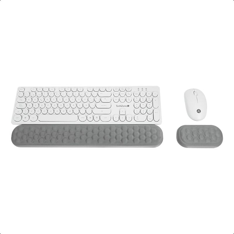 TechZone Pop Kit White Teclado y Mouse Inalámbr... image number null